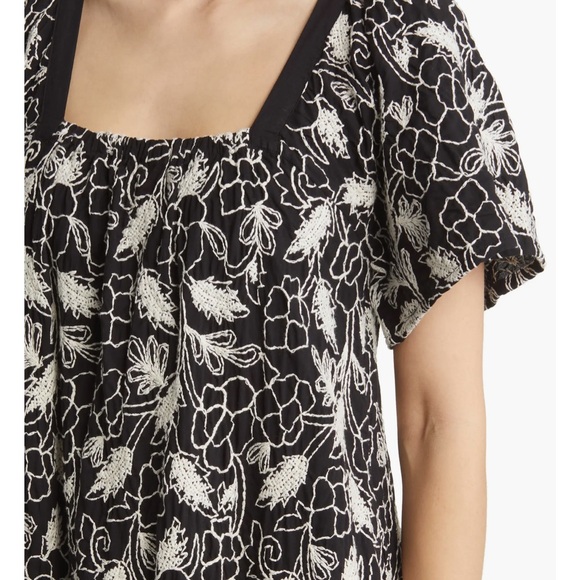 NWT Masia Copenhagen Nela Maxi dress Bomuld Cotton square romantic embroidering - Picture 2 of 16